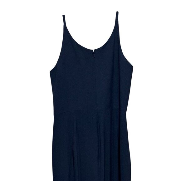 Revolve Dress The Population Iris Sleeveless Crepe Slit Gown in Midnight Blue - Picture 5 of 7